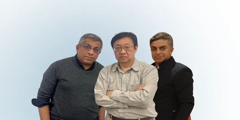 L R Samik Ghosh Co Founder Chief Of Science Technology Dr. Hiroaki Kitano Co Founder Chief Of Resear